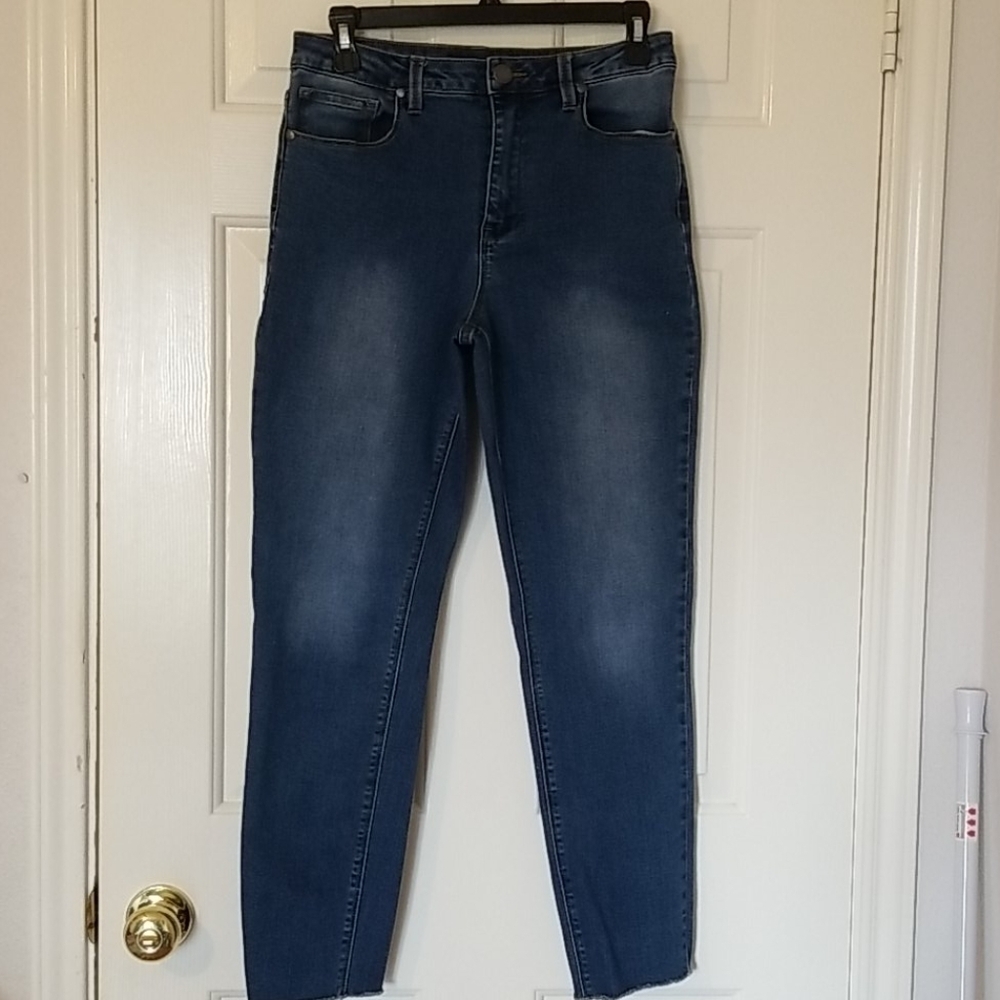 Max Jeans Mom Jeans High Waist Raw Hem
